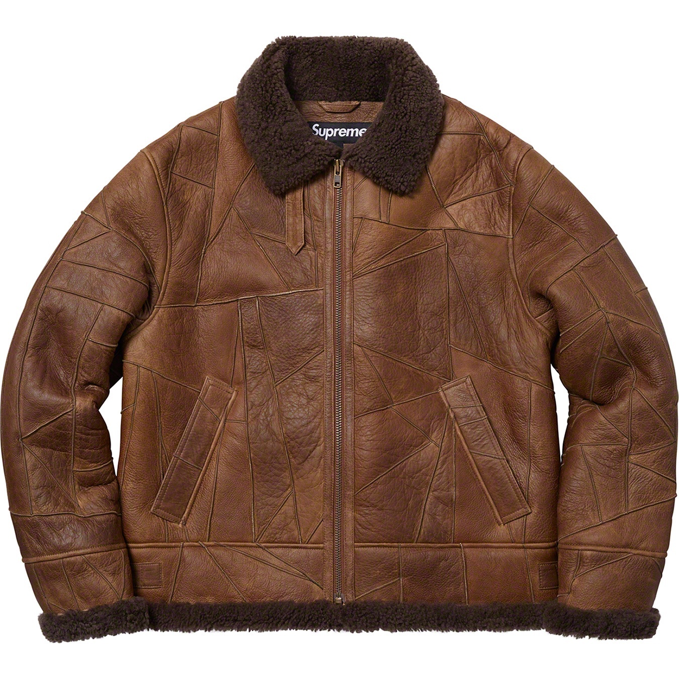 Patchwork Shearling B-3 Jacket view 17